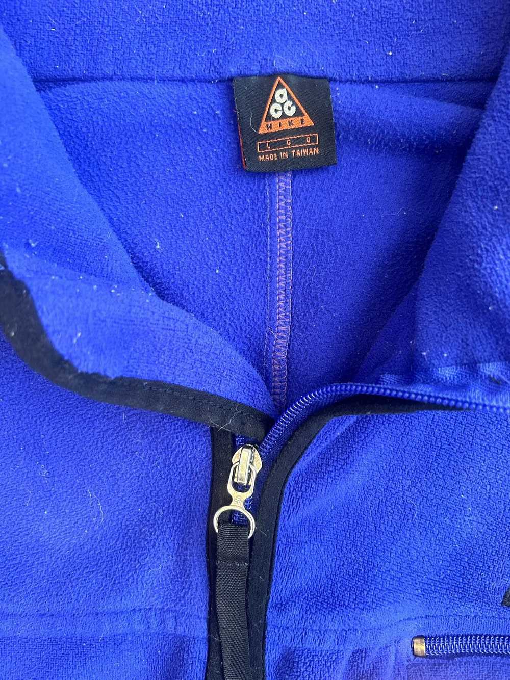 Nike ACG Nike ACG blue fleece quarter zip vintage… - image 3