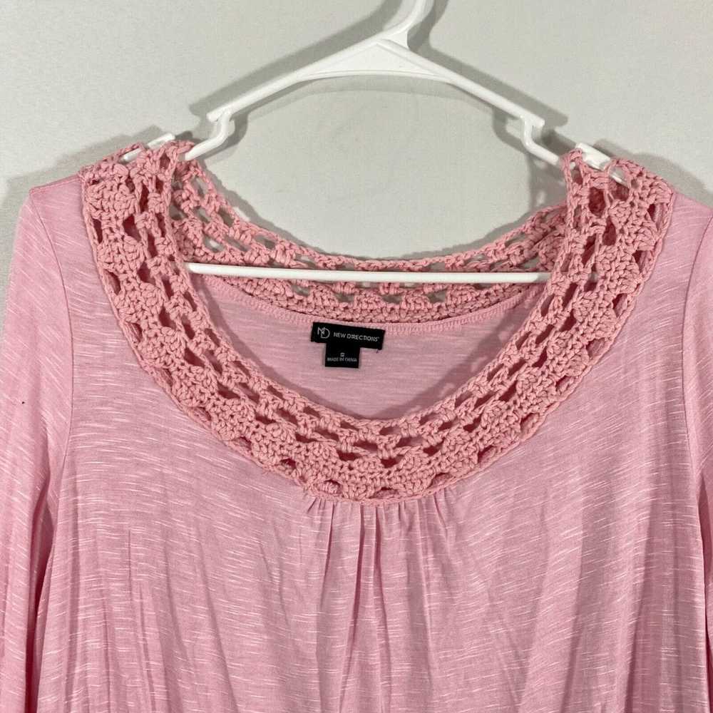 Bell New Directions Womens Pink Pleated Bell Slee… - image 3