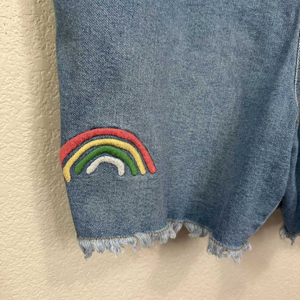 Other Target Take Pride Denim Embroidered Overall… - image 4