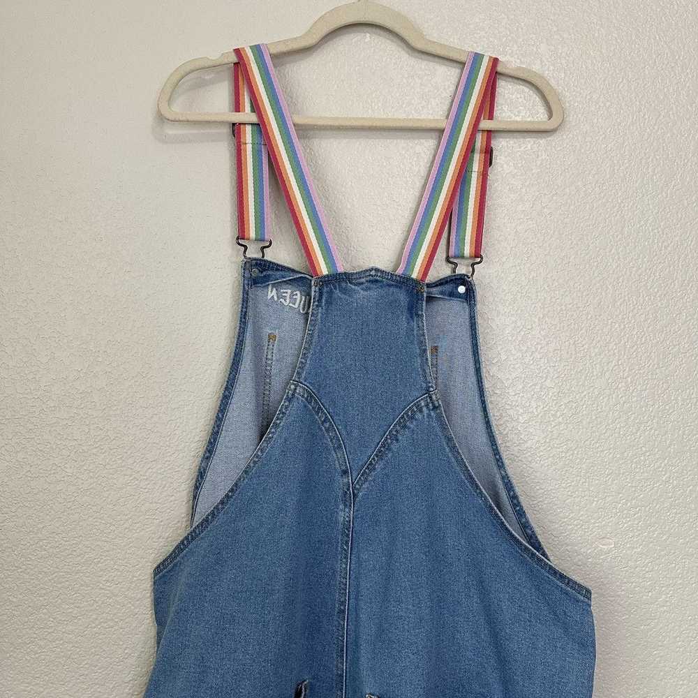 Other Target Take Pride Denim Embroidered Overall… - image 7