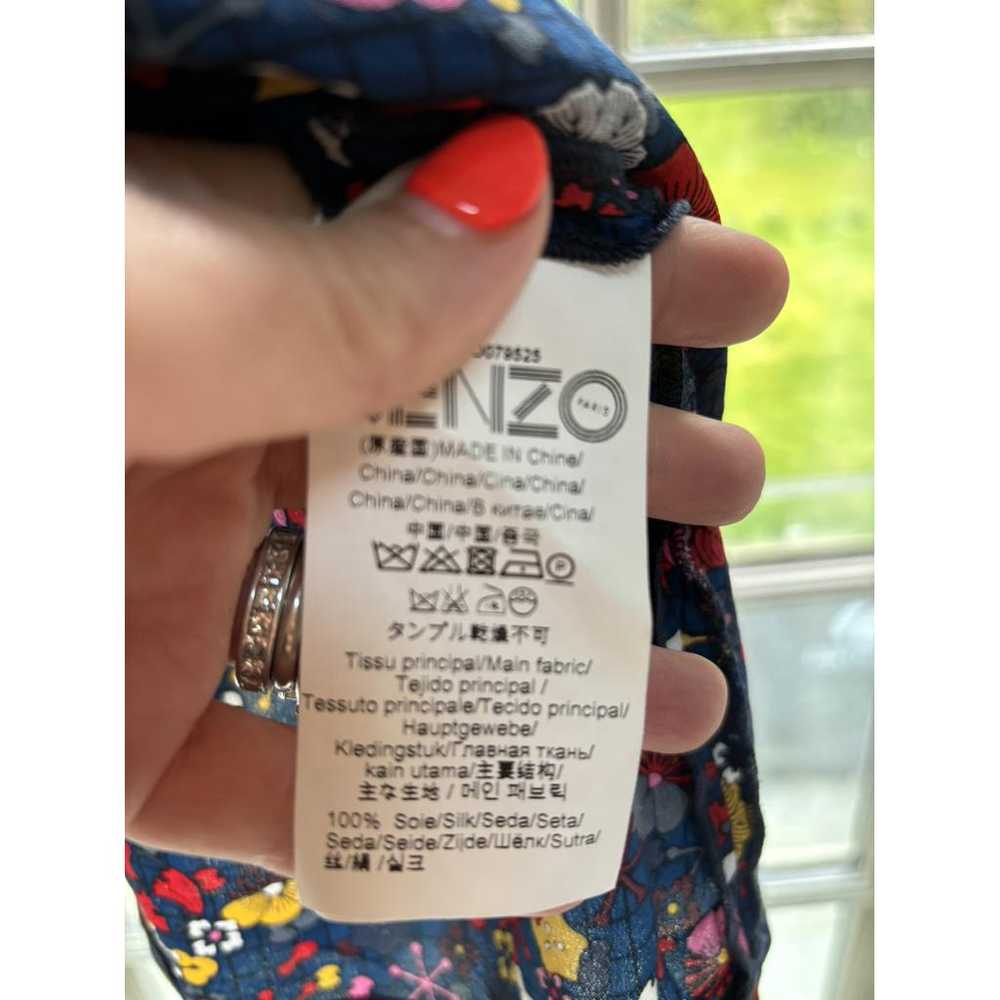 Kenzo Silk mid-length dress - image 6