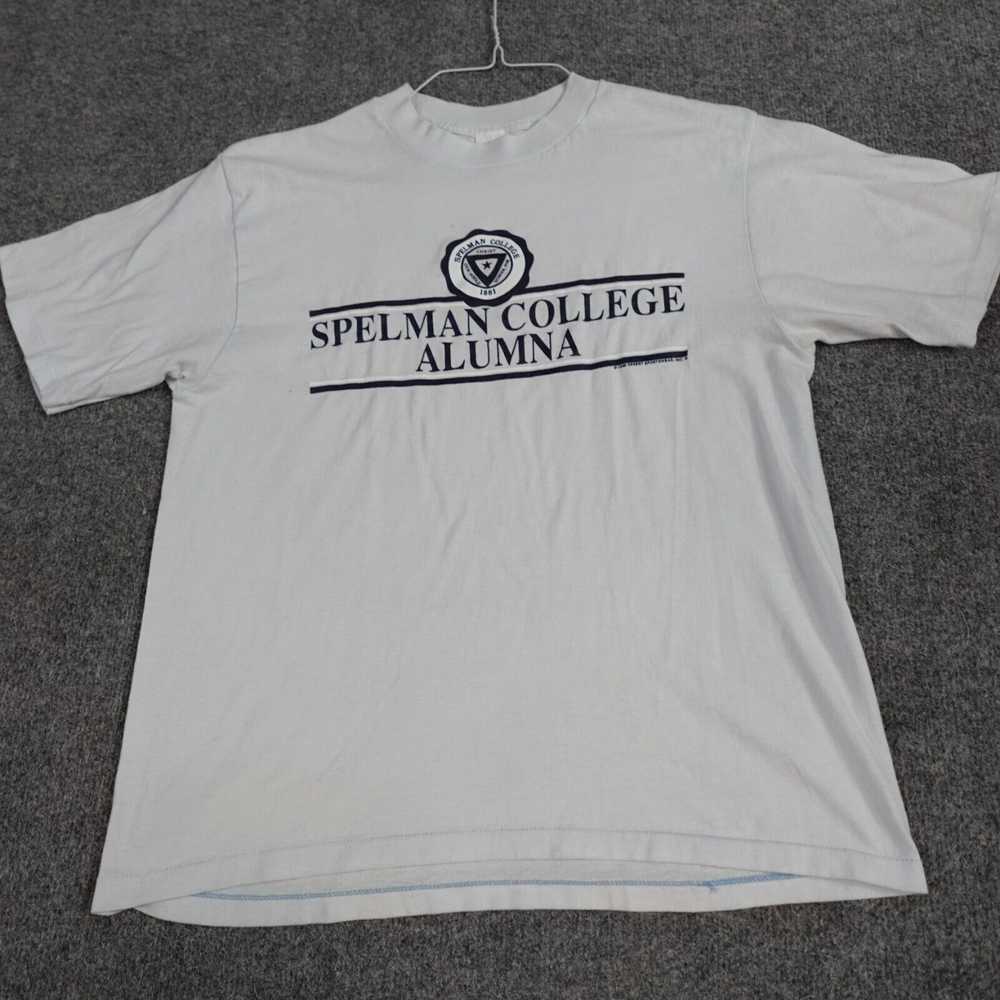 Vintage Spelman College Mens T-shirt Small White … - image 1