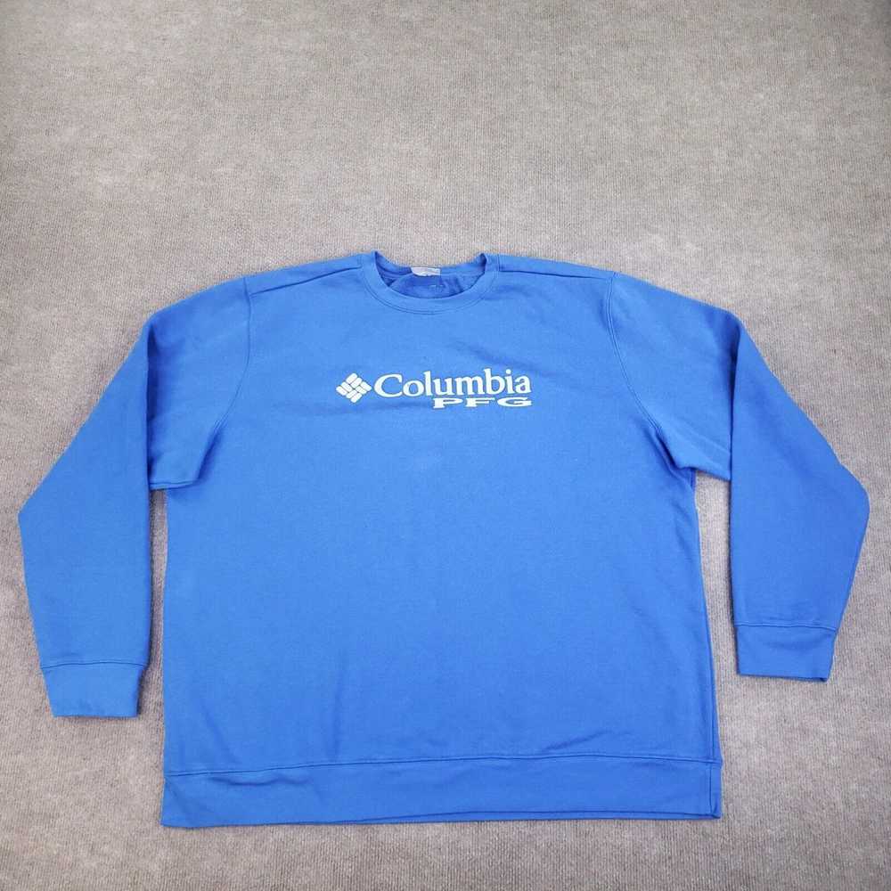 Vintage Columbia PFG Sweatshirt Mens 2XL XXL Blue… - image 1