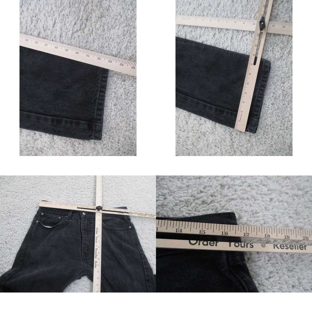 Levi's Levi's Jeans Mens 34x36 Black 505 Cotton D… - image 4