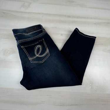 Vintage Seven7 Womens Cropped Jeans 10 Dark Wash … - image 1