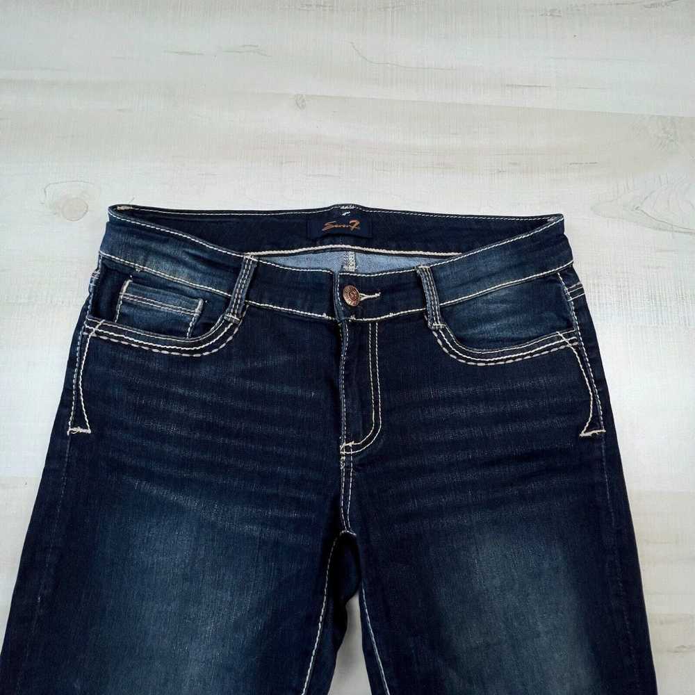 Vintage Seven7 Womens Cropped Jeans 10 Dark Wash … - image 2