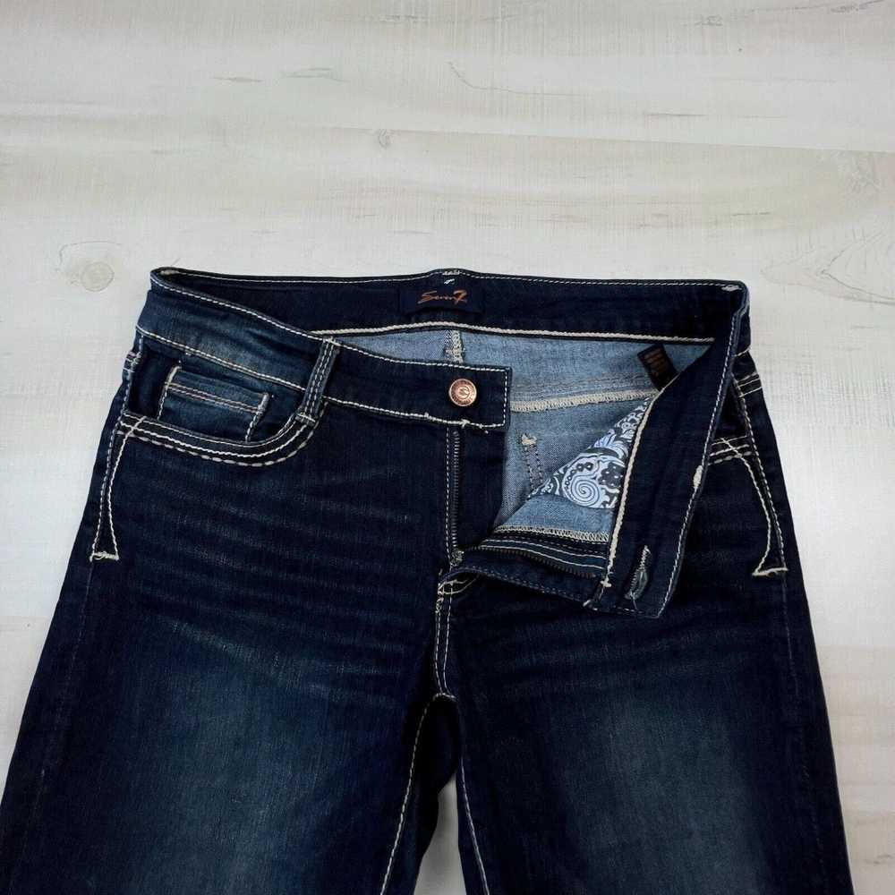 Vintage Seven7 Womens Cropped Jeans 10 Dark Wash … - image 3