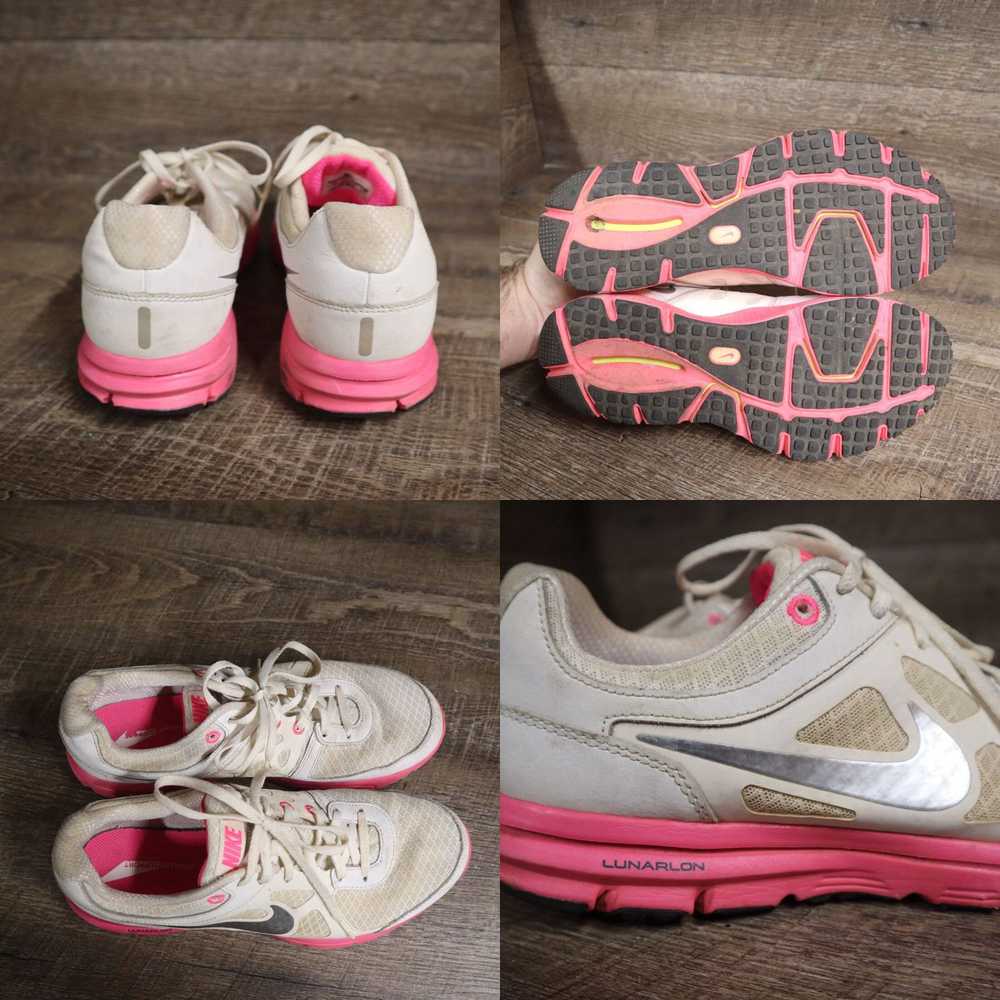 Nike Nike Lunar Forever 488164-100 White Mesh Run… - image 4