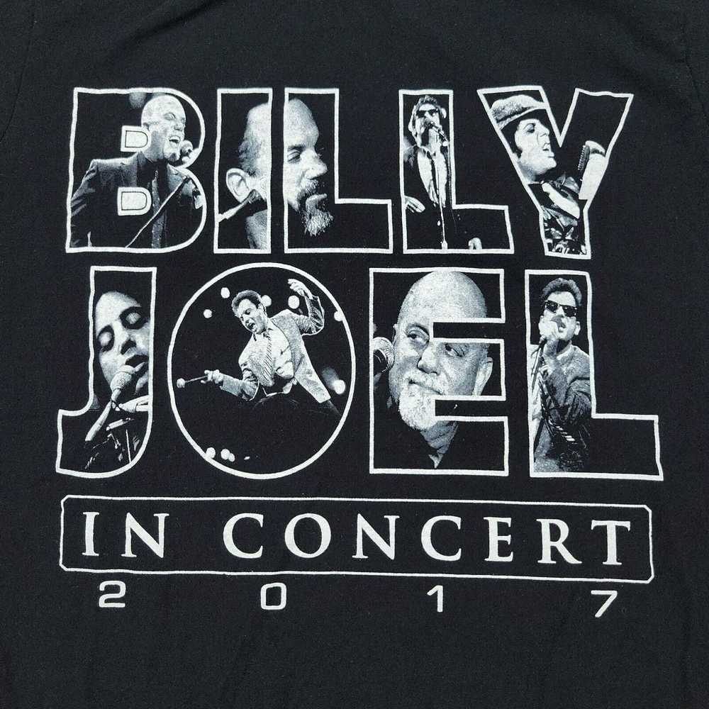 Vintage Billy Joel Shirt Men Small Black In Conce… - image 2