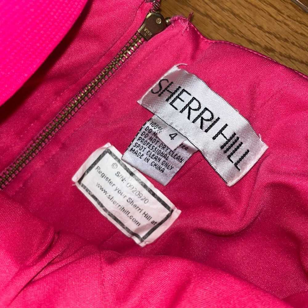 Sherri Hill hot pink bandage dress size 4 - image 2