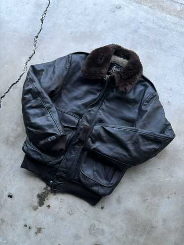 Leather × Leather Jacket × Streetwear Vintage Leat
