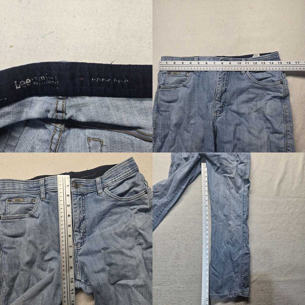 Lee Lee Jeans Medium Blue Stretch Comfort Waistba… - image 4
