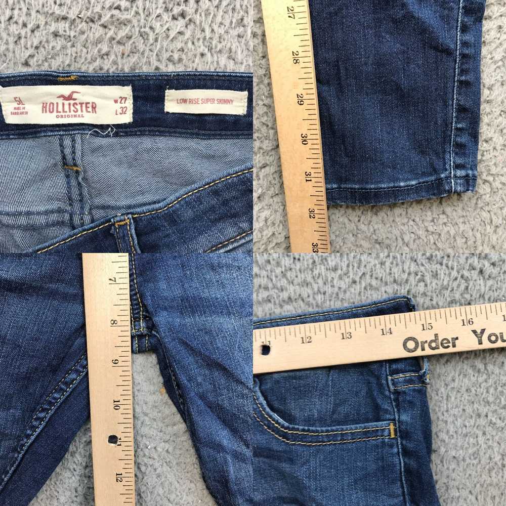 Vintage Hollister Jeans Womens 5L Blue Denim Low … - image 4