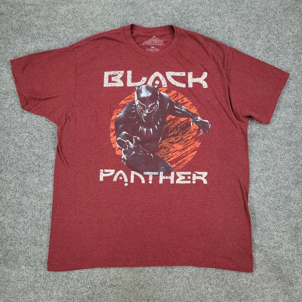 Vintage Marvel Shirt Mens XL Red Black Panther Gr… - image 1