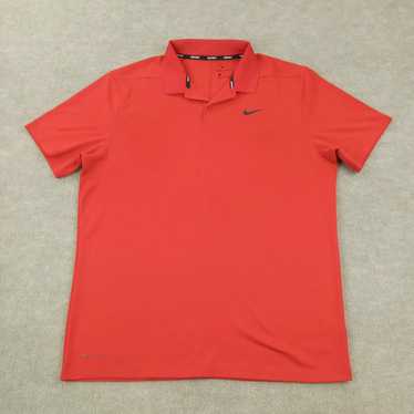 Nike Nike Golf Polo Shirt Men Large Red Dri Fit S… - image 1