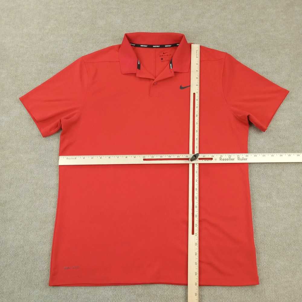 Nike Nike Golf Polo Shirt Men Large Red Dri Fit S… - image 2