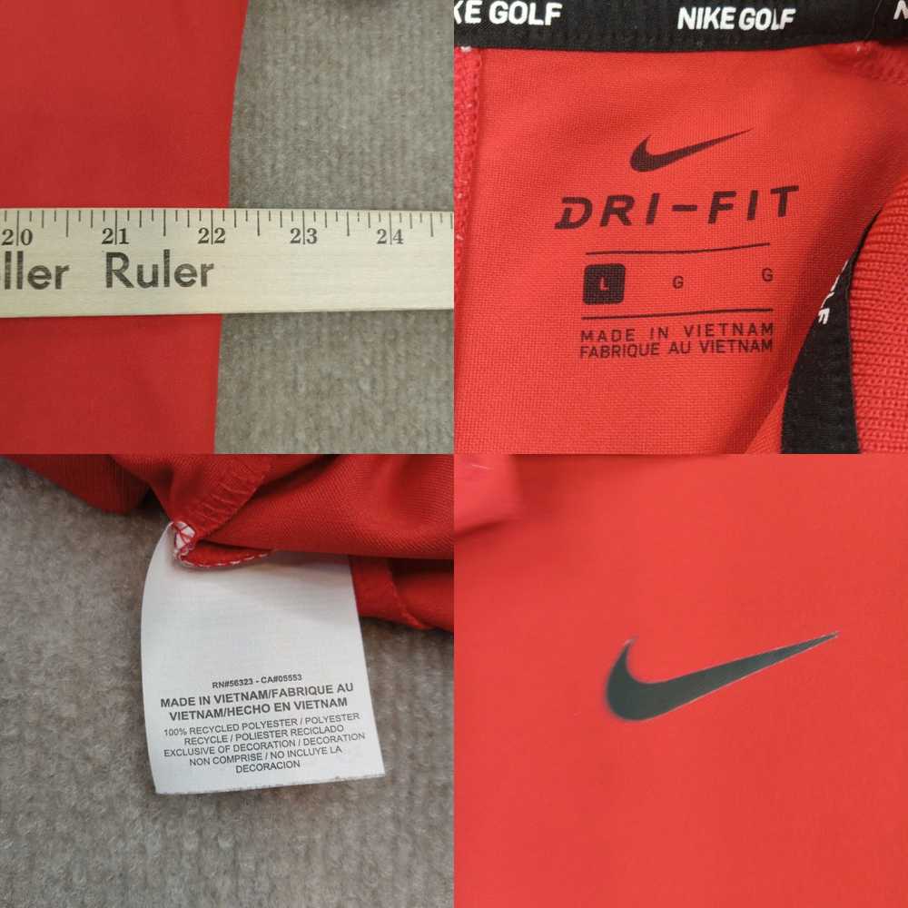 Nike Nike Golf Polo Shirt Men Large Red Dri Fit S… - image 4