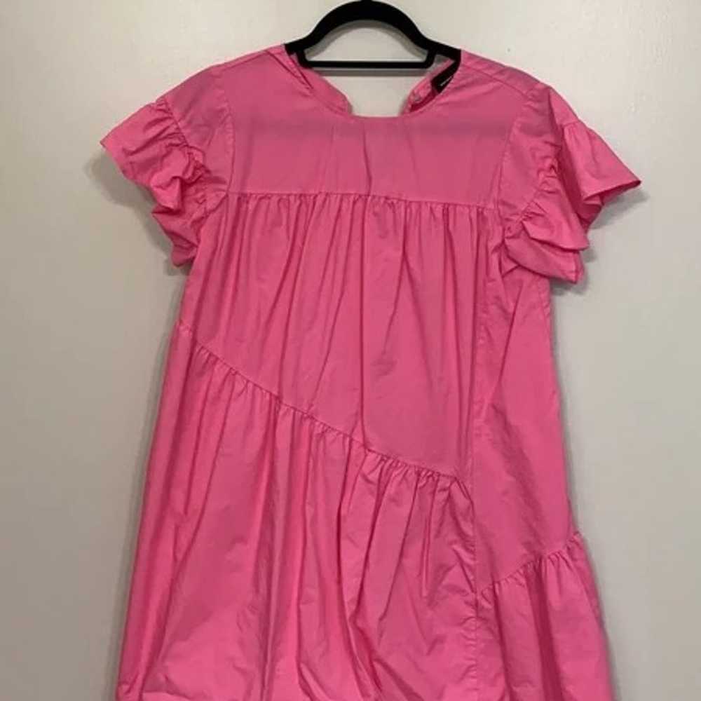 Bright pink shift dress - image 1