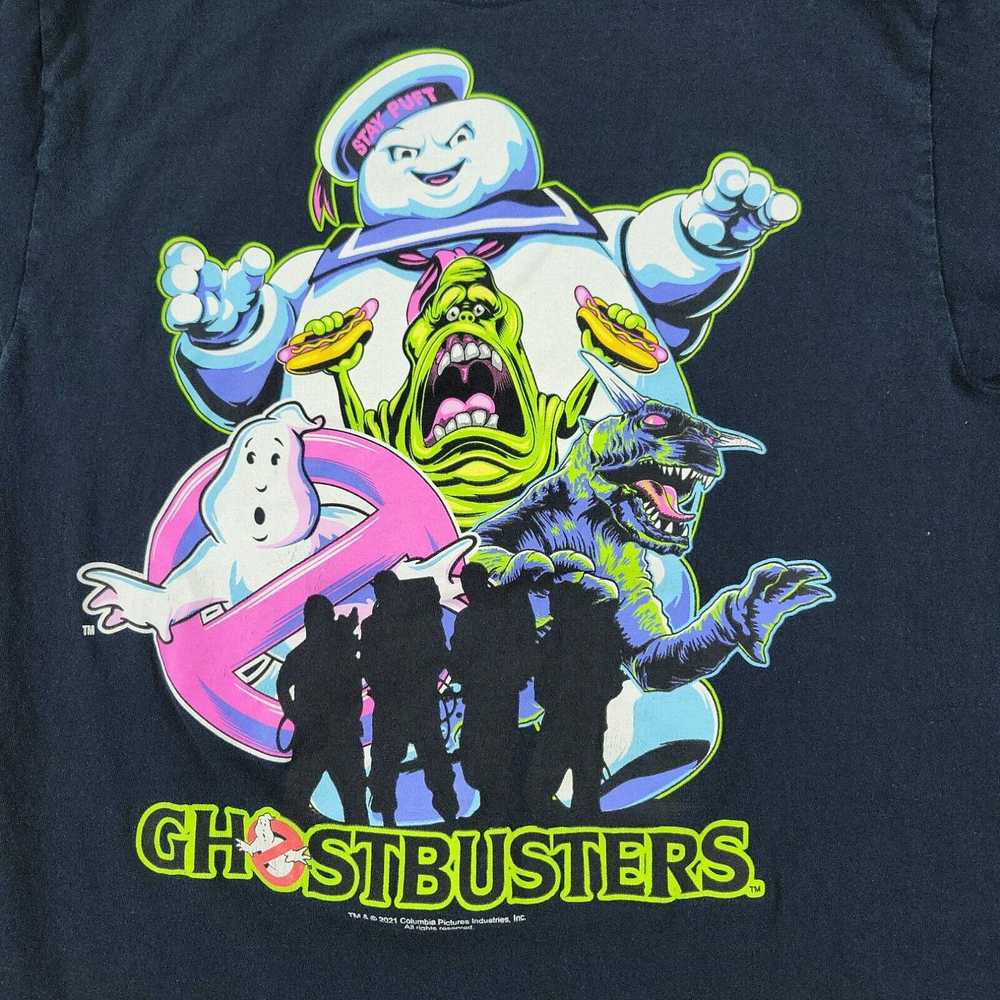 Vintage Ghostbusters Shirt Men Small Black Stay P… - image 2