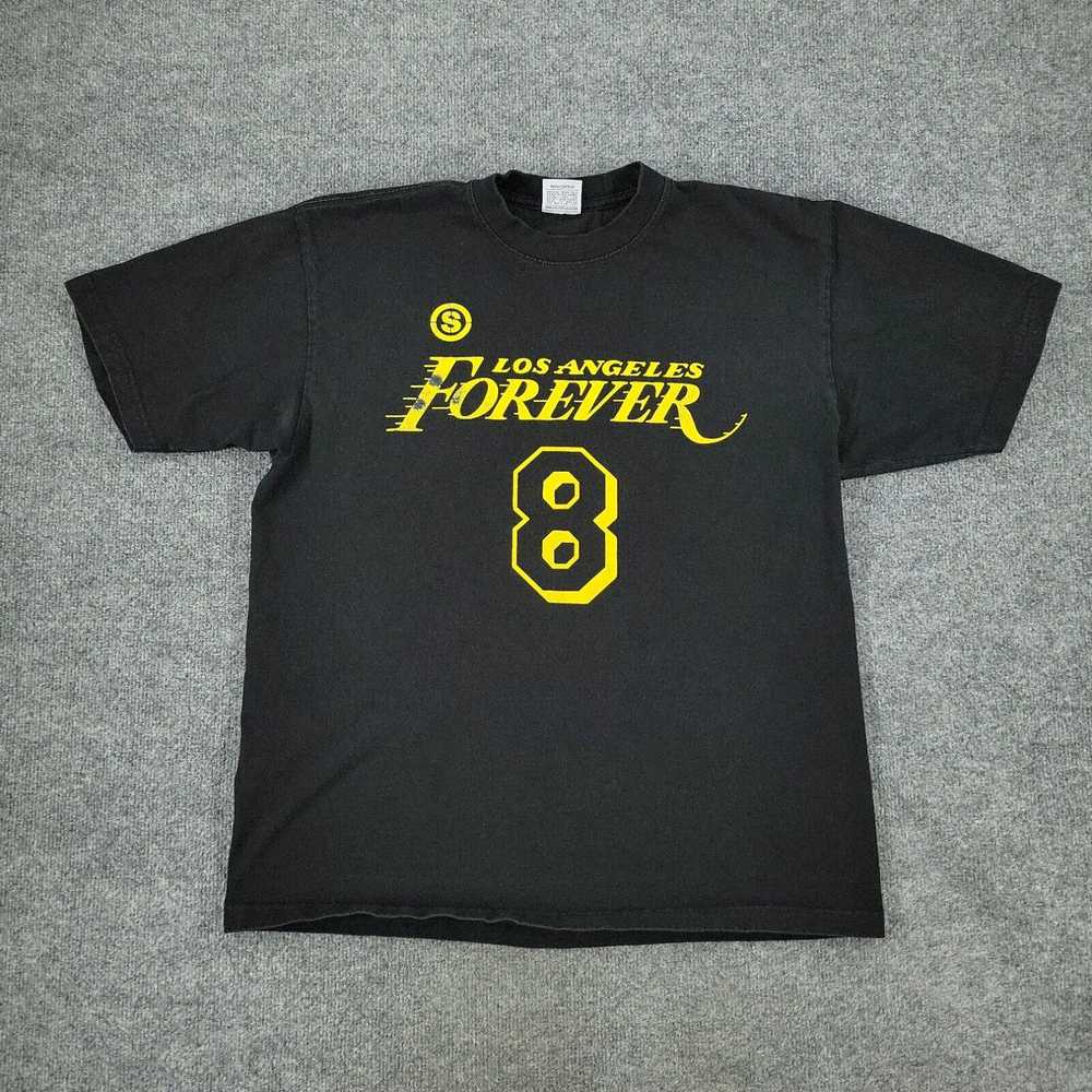Forever 21 StreetWise Shirt Men XL Black Los Ange… - image 1