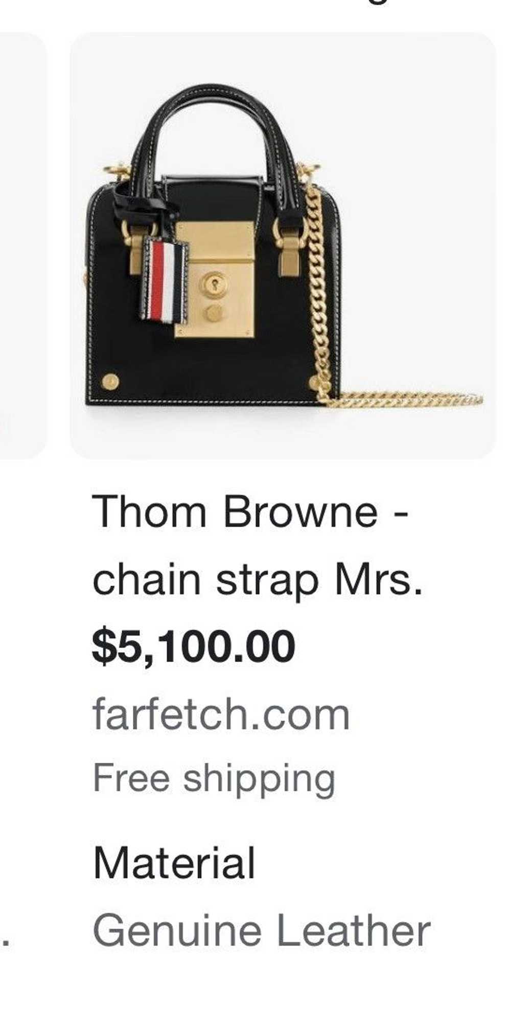 Thom Browne $5,100 Mrs. Thom Chain Crossbody Bag - image 3