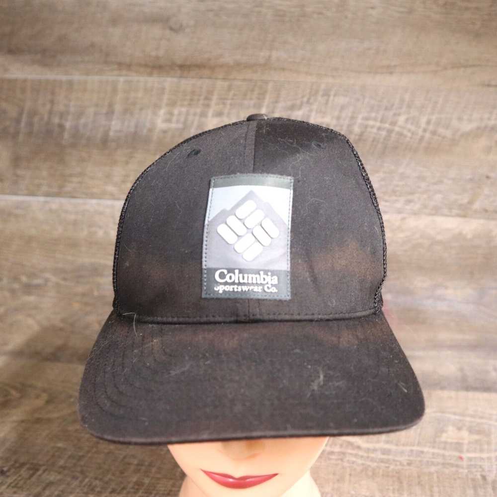 Vintage Columbia Black Logo Adult Mesh Hat Cap Ba… - image 1