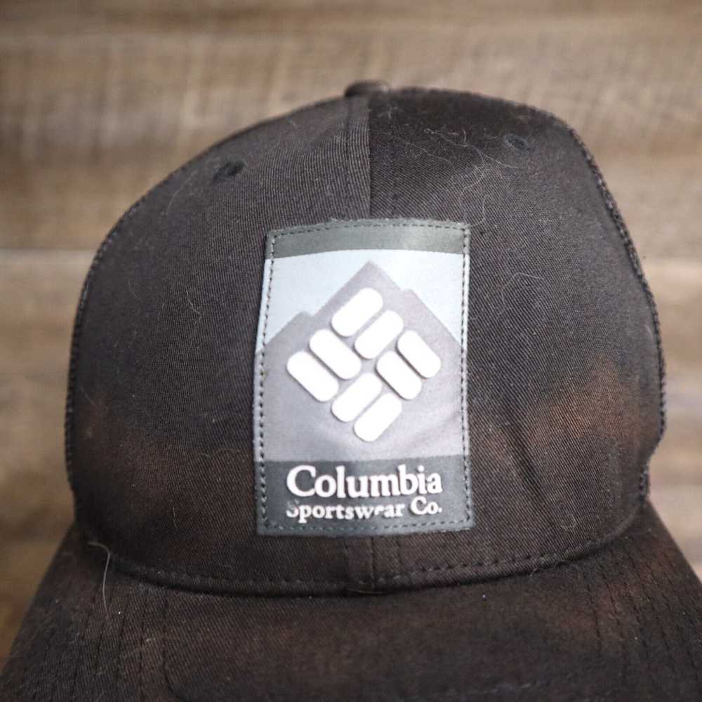 Vintage Columbia Black Logo Adult Mesh Hat Cap Ba… - image 2