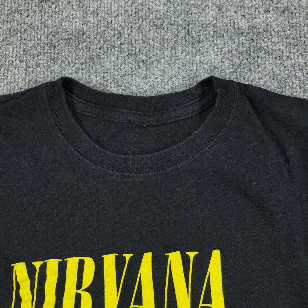 Vintage Nirvana Shirt Men's Small Black Grunge Ro… - image 3