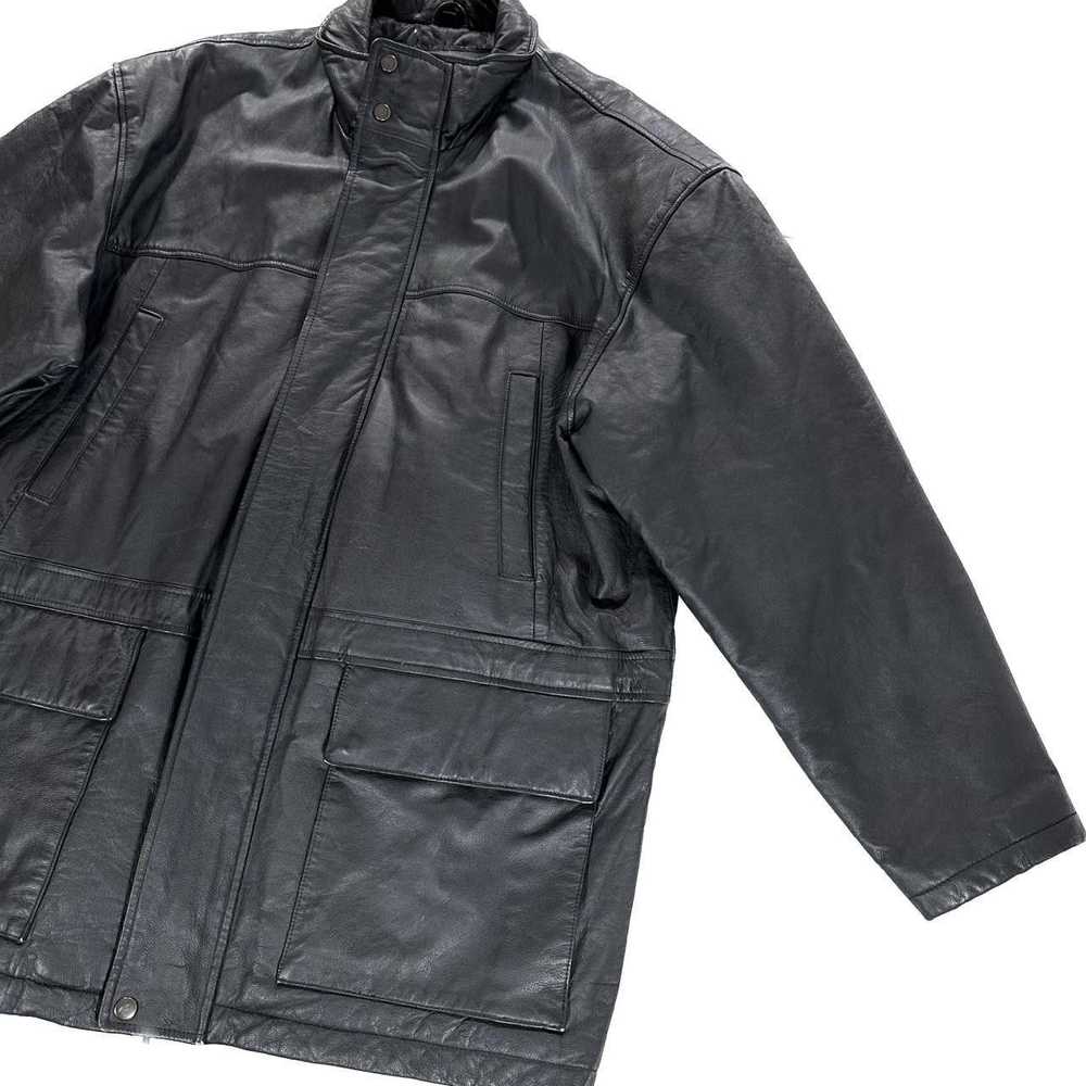 Genuine Leather × Leather Jacket Genuine Leather … - image 2