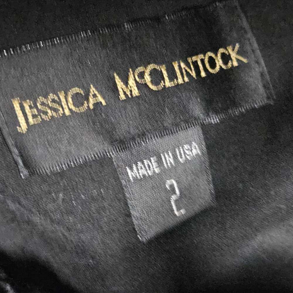 Jessica McClintock Black Sleeveless Maxi Dress Si… - image 4