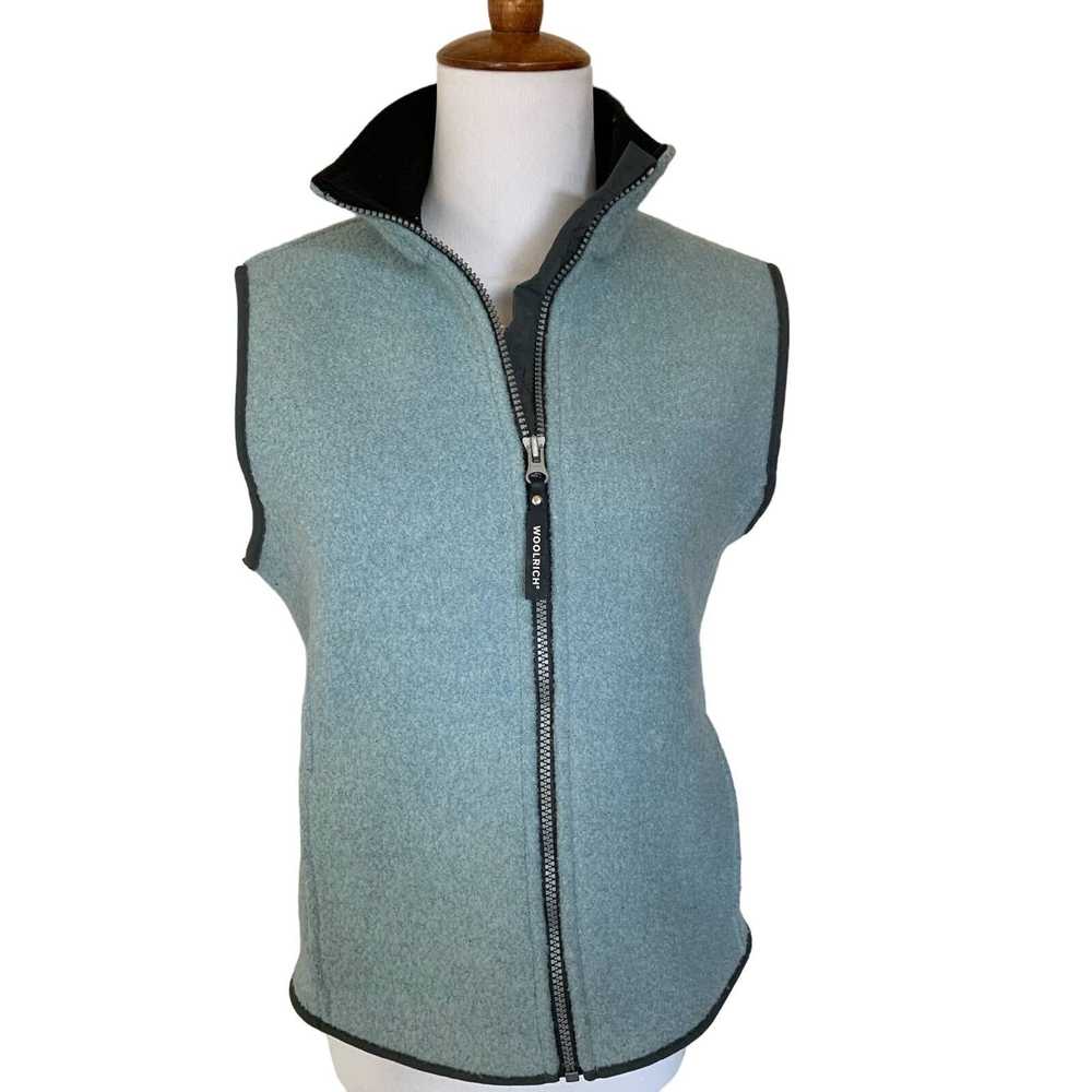 Woolrich Woolen Mills Woolrich wool vest blue wom… - image 1
