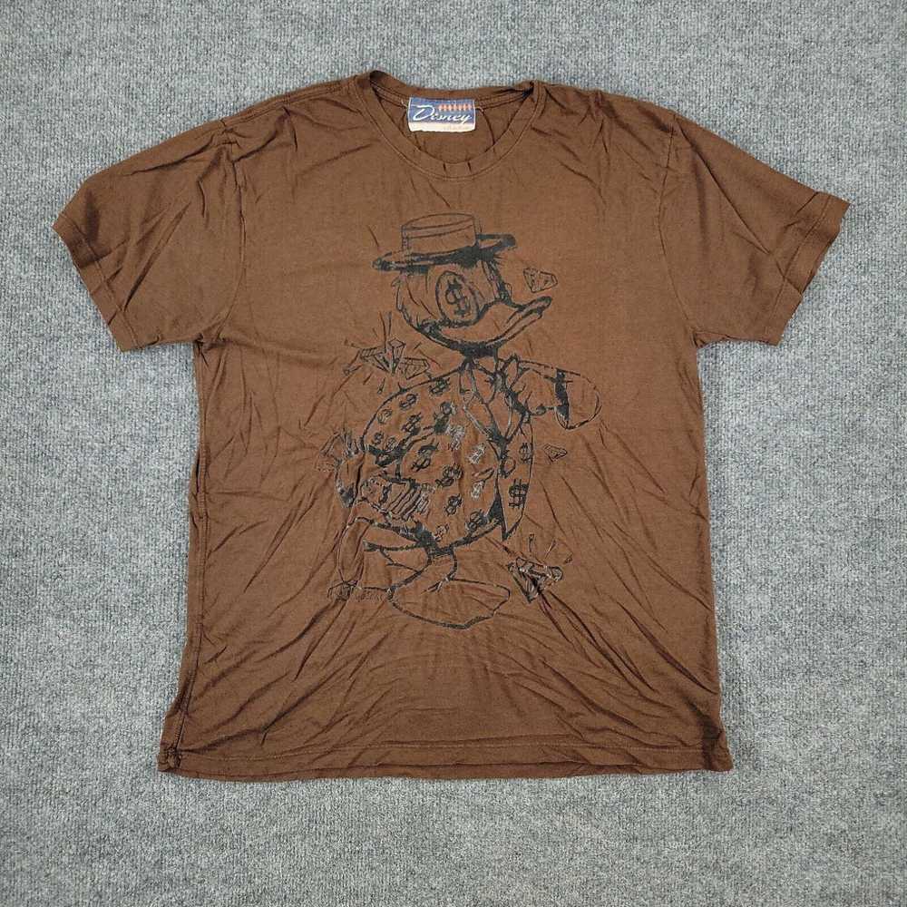 Vintage Mighty Fine Shirt Men's Large Brown Donal… - image 1