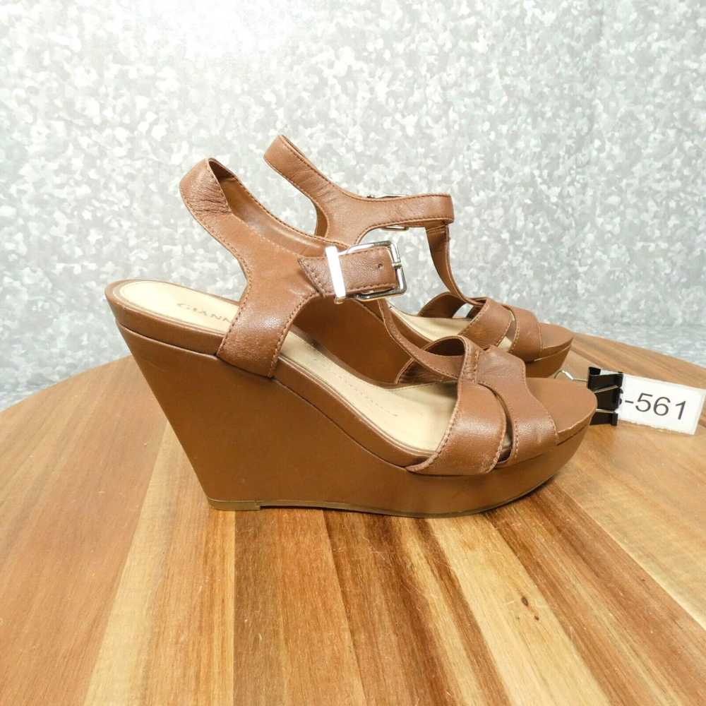Vintage Gianni Bini Wedge Sandals Womens 6.5M Bro… - image 2