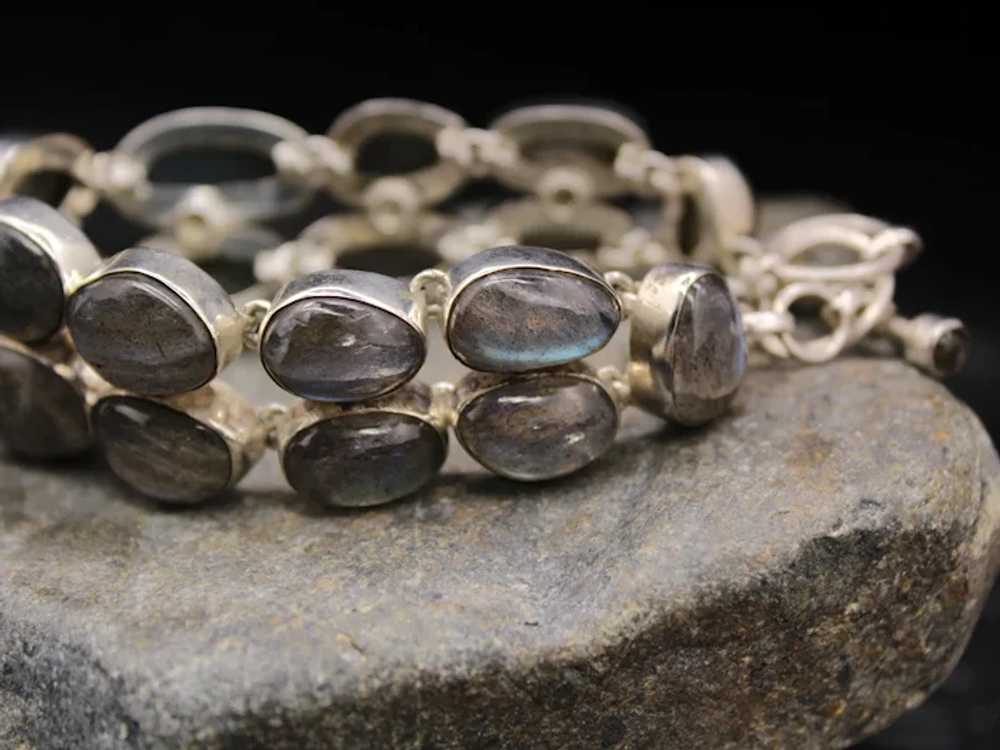 Vintage Handmade Labradorite Bracelet Handcrafted… - image 9