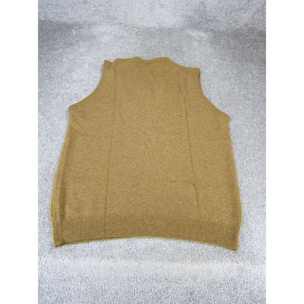 Vintage L.L. Bean Sweater Vest Mens Medium Brown … - image 3