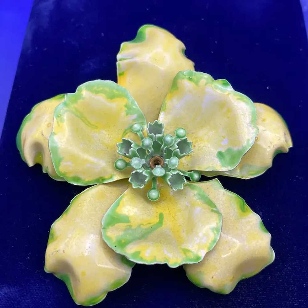 Yellow and Green Ruffled and Layered Flower Power… - image 4