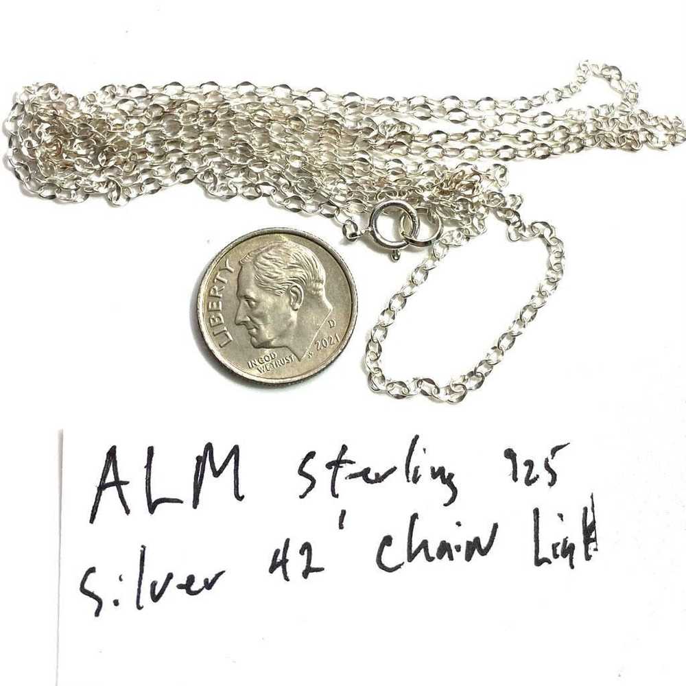 Sterling Silver ALM Extra Long Sterling Silver 42… - image 9