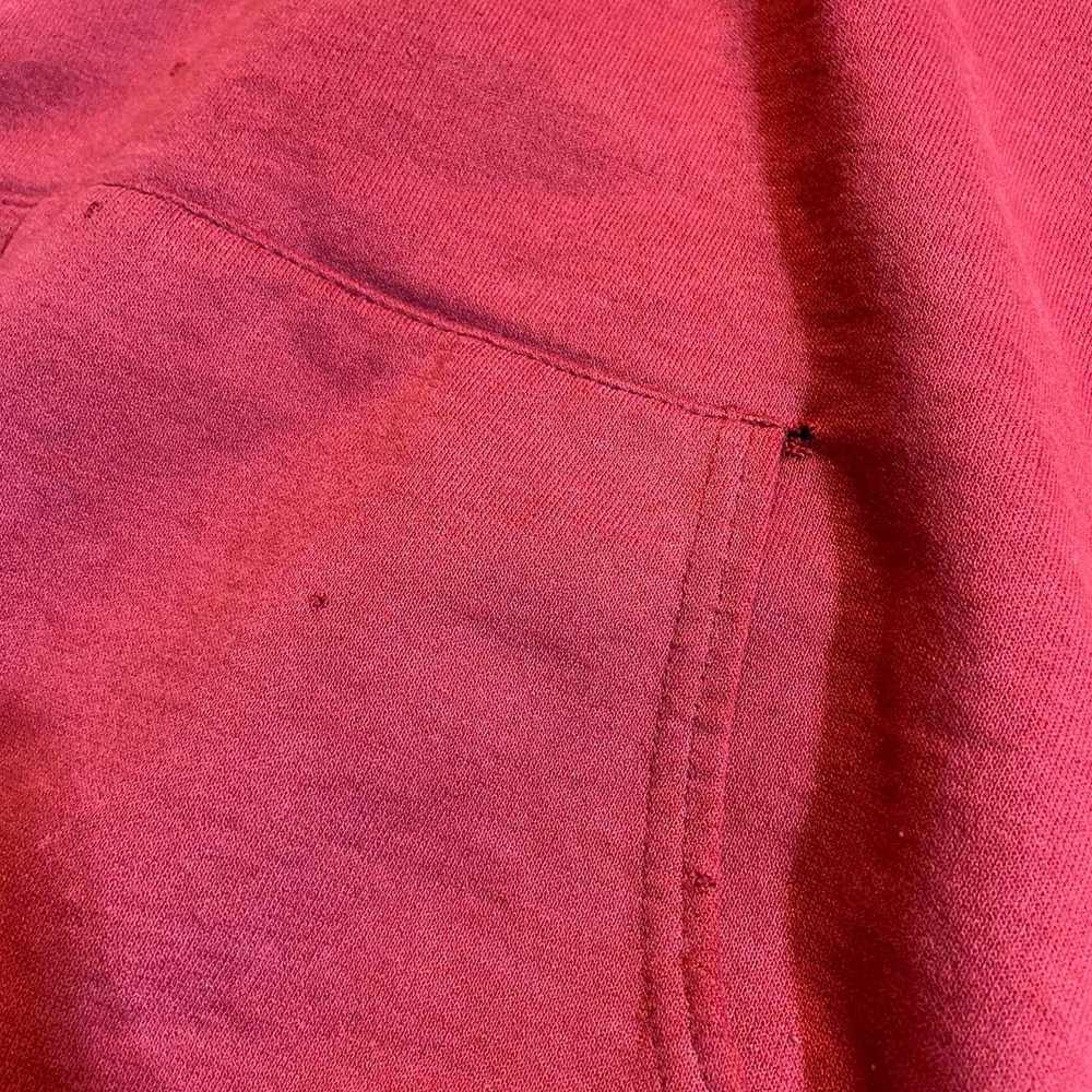 Hanes 90s blank burgundy hoodie signs - image 2