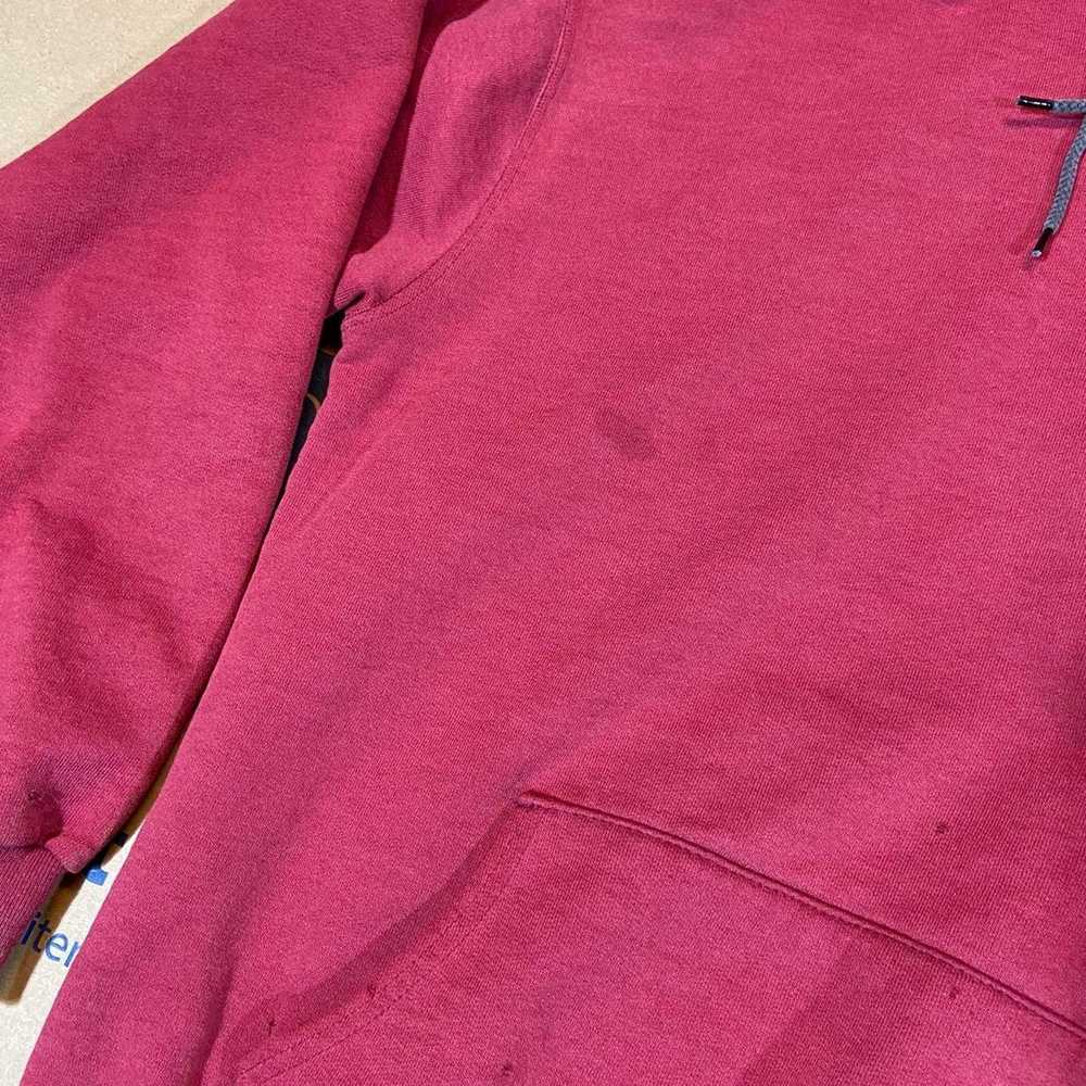 Hanes 90s blank burgundy hoodie signs - image 3