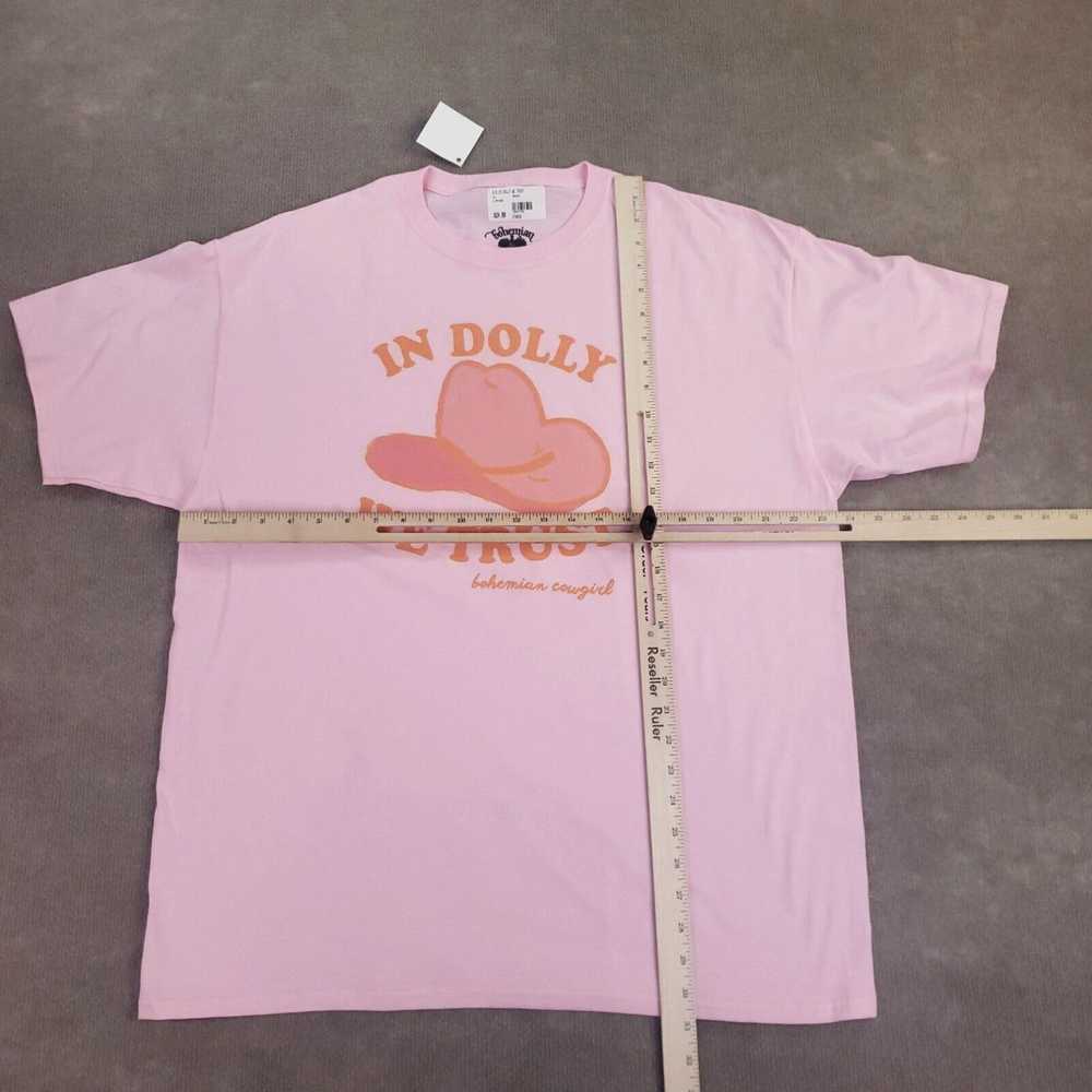 Vintage In Dolly We Trust Shirt Womens XL Pink Bo… - image 2