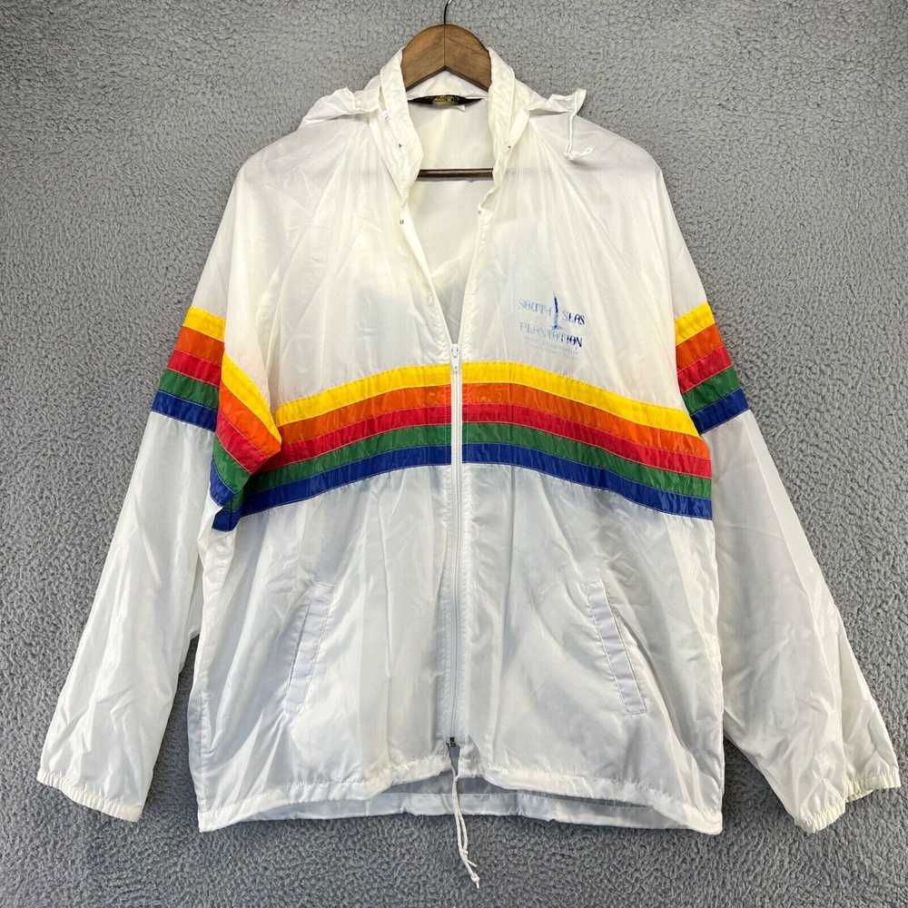 Rainbow Vintage Sherry Windbreaker Jacket Men's L… - image 1