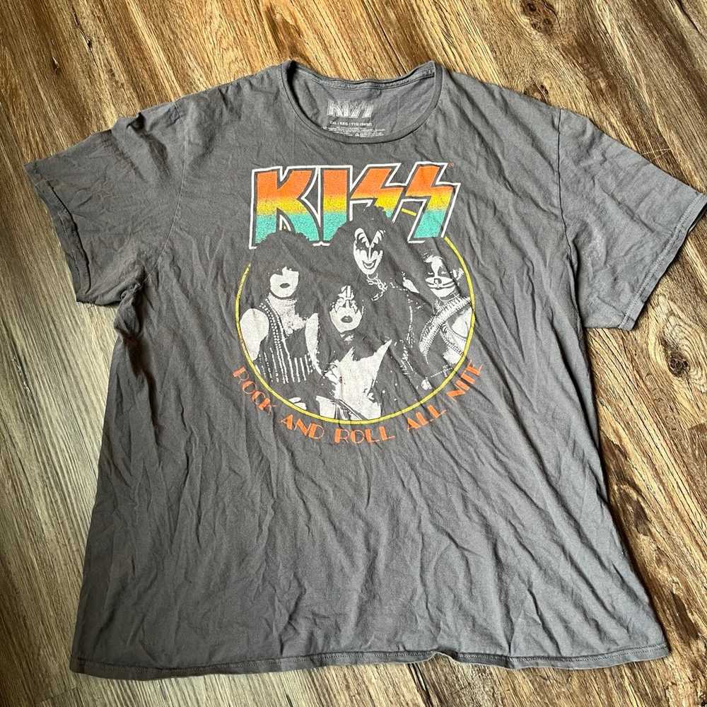 Kiss Rock ‘n’ roll all night men’s T-shirt size 2… - image 1