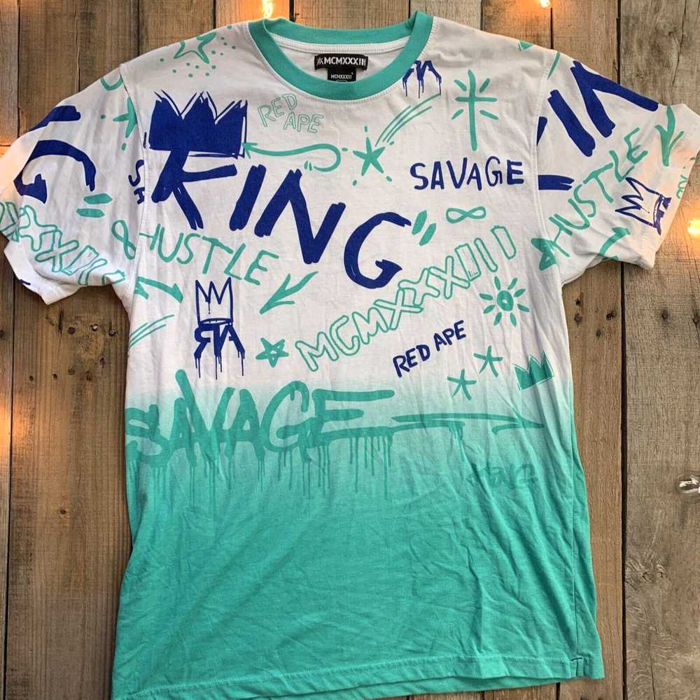 Vintage Red Ape MCMXXXIII King Savage Mens T-Shir… - image 1