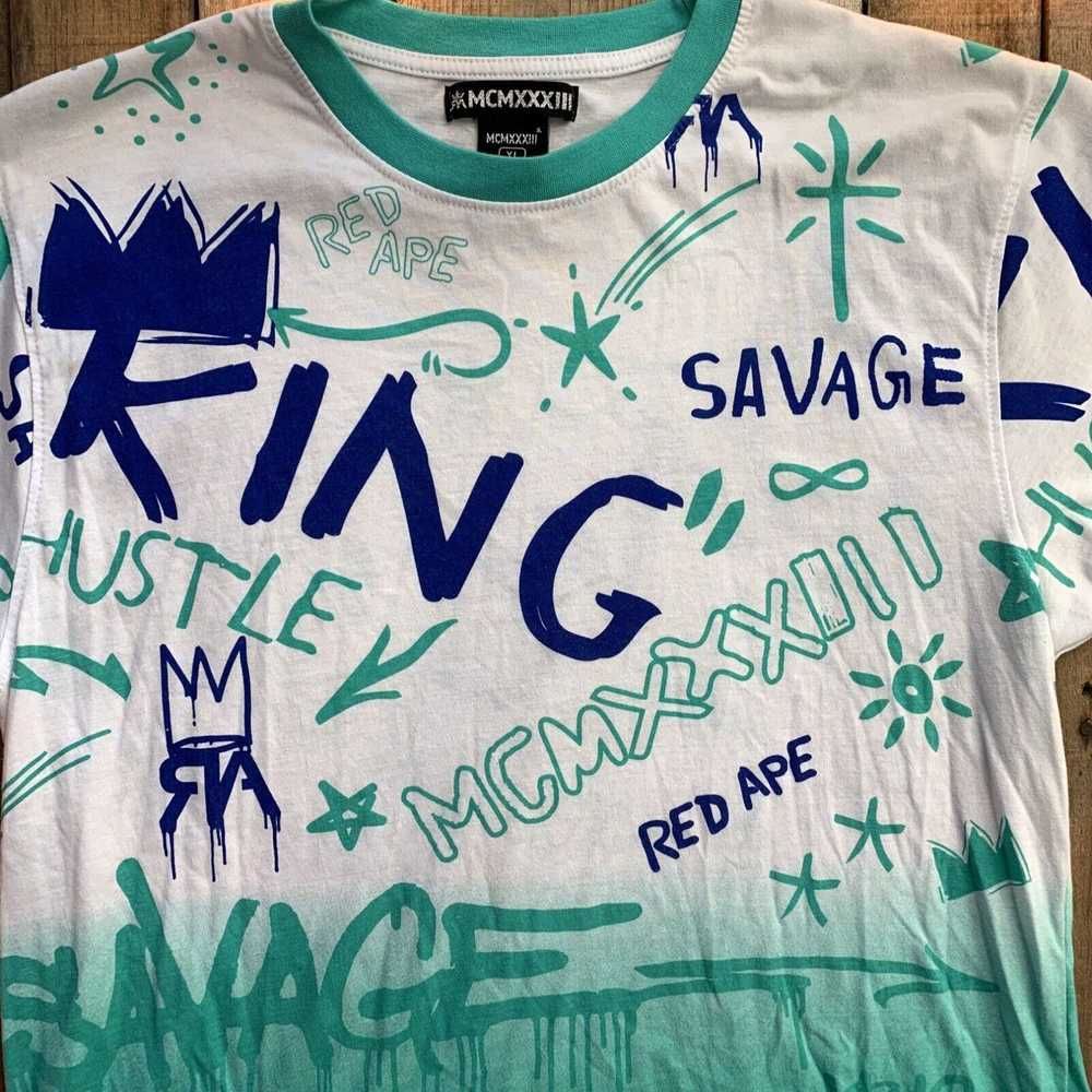 Vintage Red Ape MCMXXXIII King Savage Mens T-Shir… - image 2