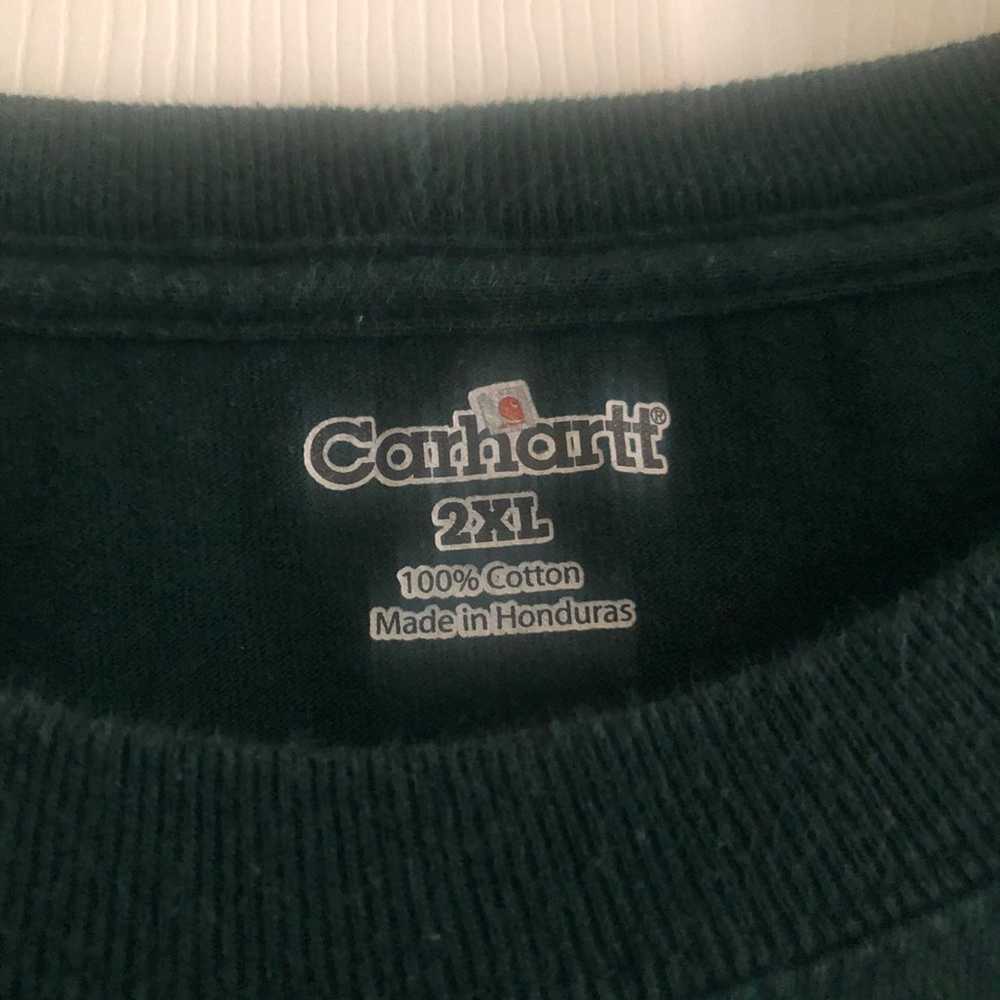 Carhartt Mens Green Pocket Tee Shirt Size 2X - image 3
