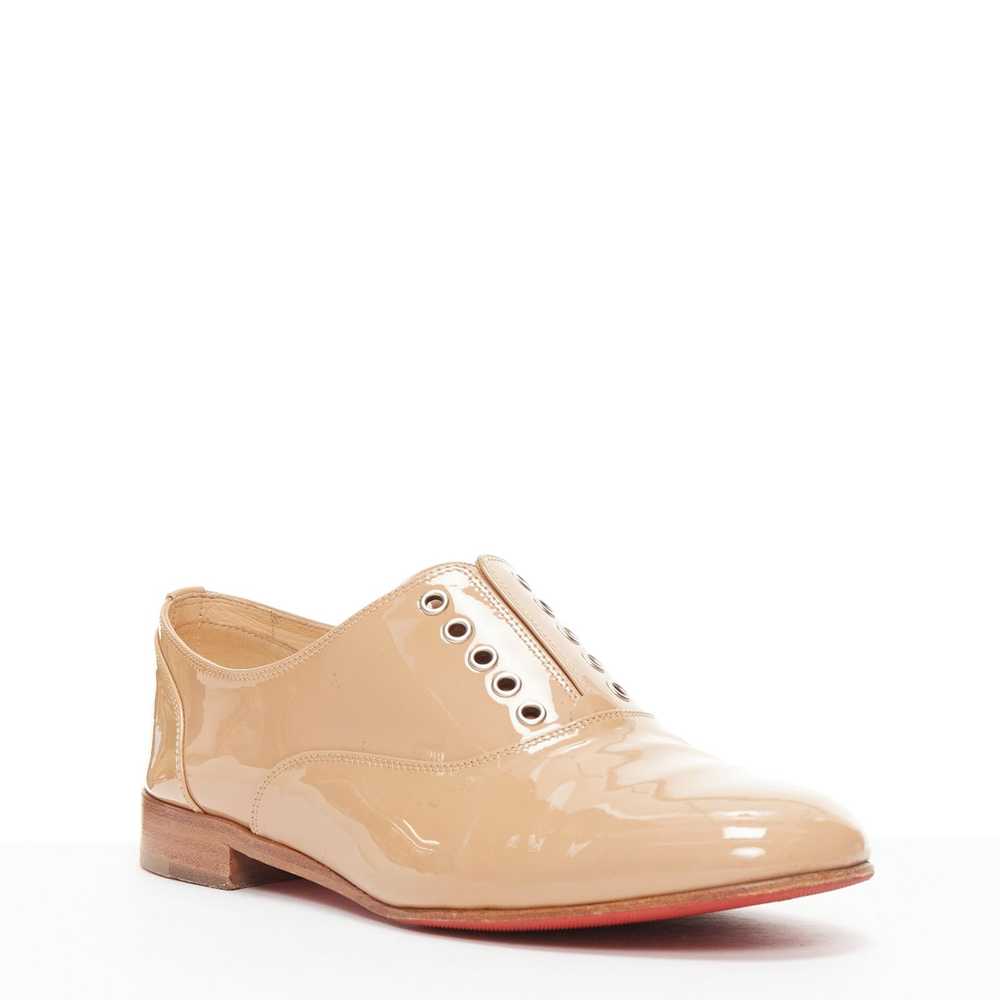 Christian Louboutin CHRISTIAN LOUBOUTIN beige pat… - image 2