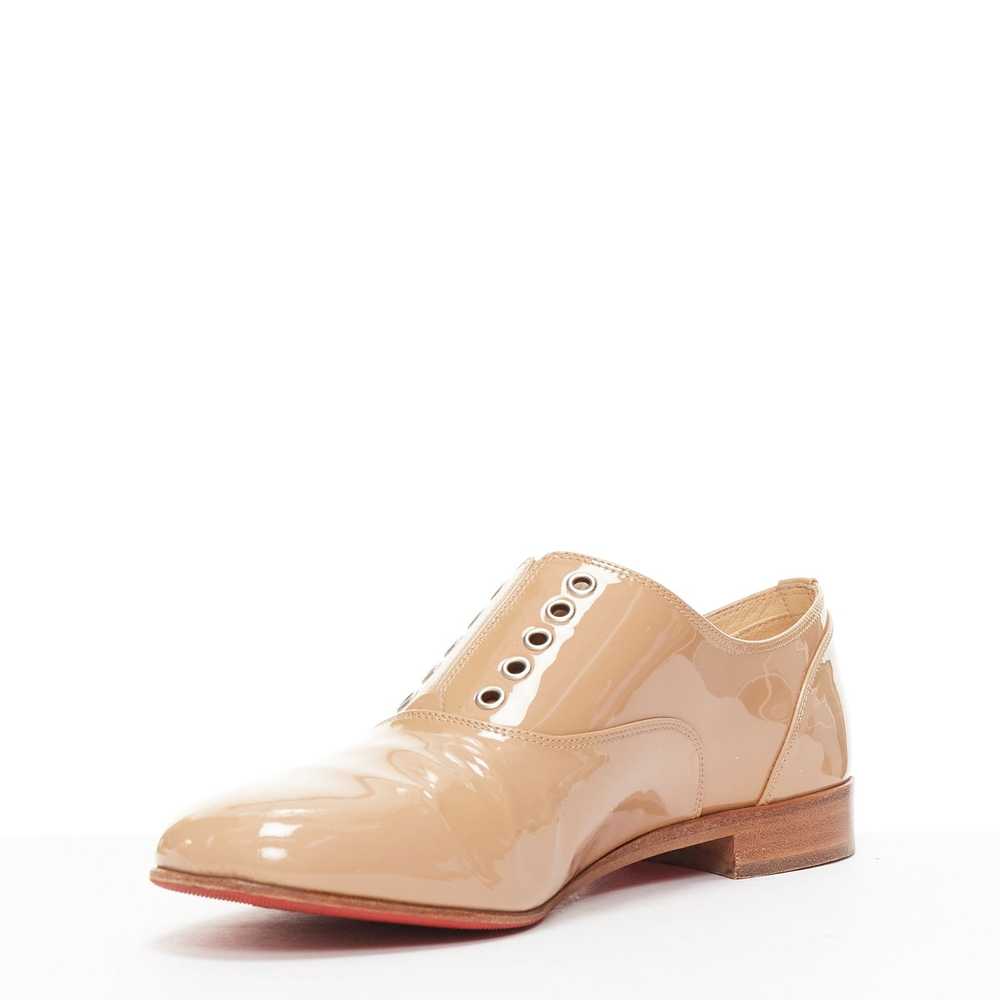 Christian Louboutin CHRISTIAN LOUBOUTIN beige pat… - image 4