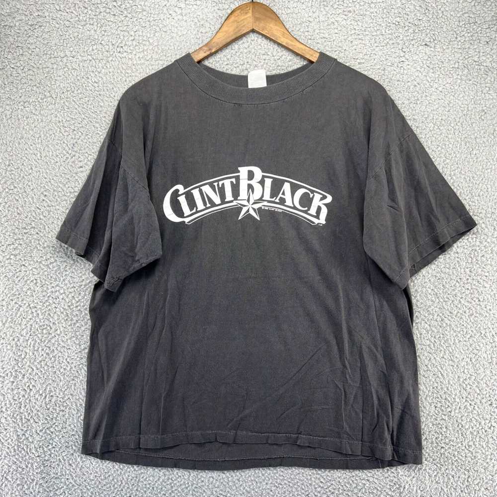 Vintage Vintage Clint Black Shirt Mens Extra Larg… - image 1