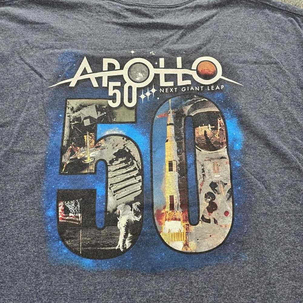 Nasa Mens Tshirt 50th Anniversary Apollo 11 Sz 2XL - image 7