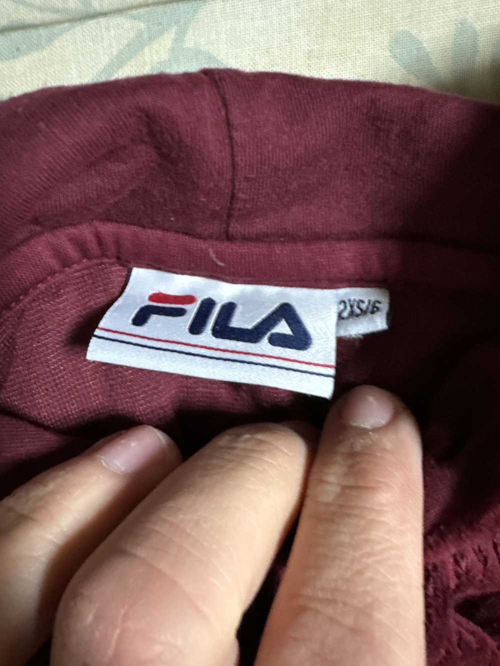 Fila × Vintage Fila sweatshirt hoodie velvet cord… - image 7